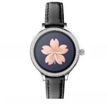 Load image into Gallery viewer, Trendy Gold Or Black Leather Band Smart Watch