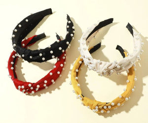 Super Gorgeous 4 Pcs Faux Pearl Hairbands Set