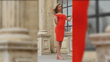 Load and play video in Gallery viewer, Super Stylish Sexy Red Dress
