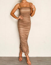 Load image into Gallery viewer, Amazing Sexy &amp; Classy Beige Rushed Dress
