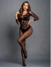 Load image into Gallery viewer, Super Cute Sexy Black Fishnet Bodystoking
