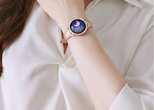 Load image into Gallery viewer, Trendy Gold Or Black Leather Band Smart Watch
