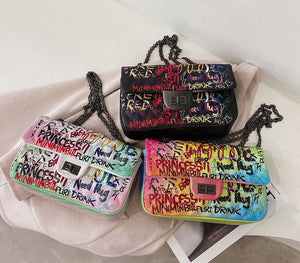 Super Cute Graffiti Purse Handbag