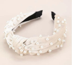 Great 3pcs Faux Pearl Hairbands Set