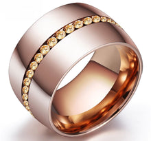 Load image into Gallery viewer, Beautiful Stainless Steel Fashion Rose Gold Or Silver Color Ring
