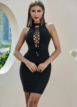 Load image into Gallery viewer, Super Stylish Sexy Black Dress
