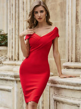 Load image into Gallery viewer, Super Stylish Sexy Red Dress
