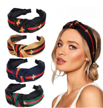Load image into Gallery viewer, Super Cute Satin Striped Fashion Hairband
