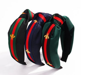 Super Cute Satin Striped Fashion Hairband