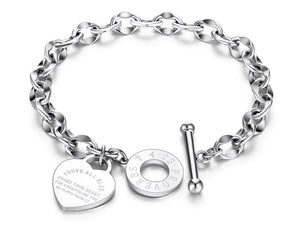 Stylish Stainless Steel Charm Bracelets