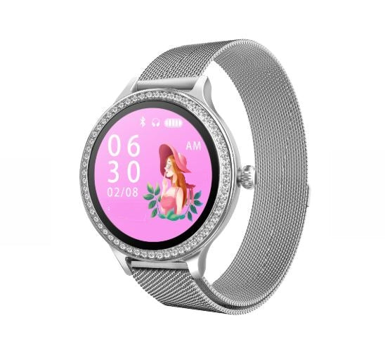 Elegant Stylish Silver Smart Watch