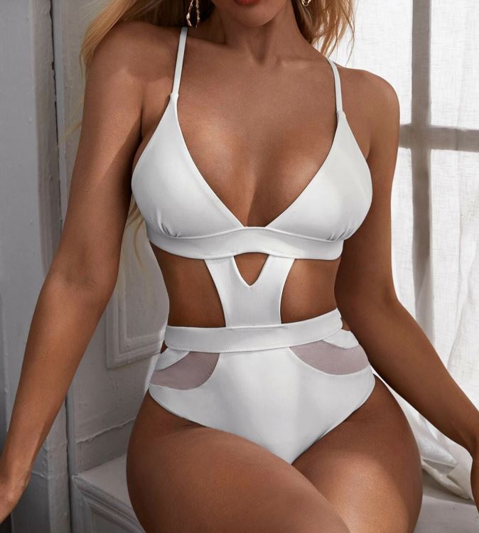 Beautiful Sexy Flattering White Swimsuit
