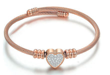 Load image into Gallery viewer, Charming Stainless Steel Heart Bracelet
